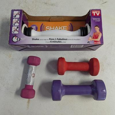 Hand Weights & Shake Weight As Seen On TV (G)