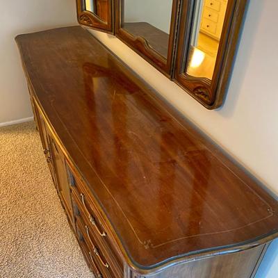 Drexel Heritage Dresser and Mirror Brittany Design