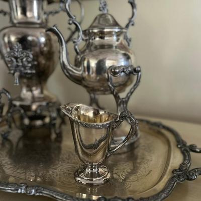 Silverplate Coffee Service with Tray