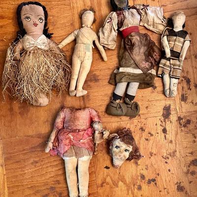 Vintage dolls, doll repair parts