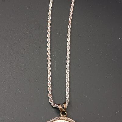 COLORADO STATE QUARTER PENDANT ON STERLING CHAIN