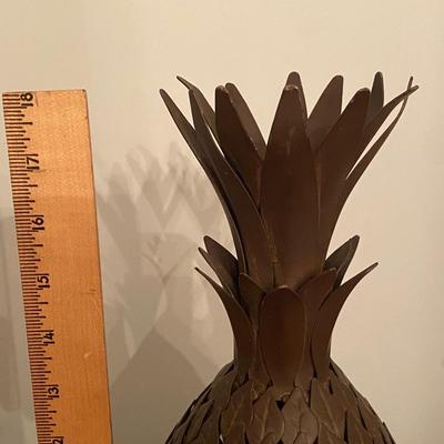 Large Metal Art Free Standing Pineapple (!) Sculpture