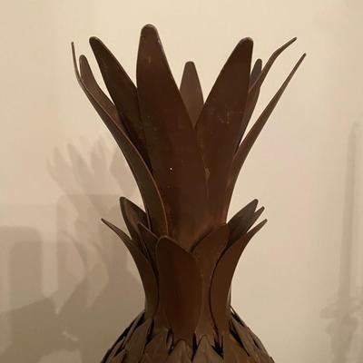 Large Metal Art Free Standing Pineapple (!) Sculpture
