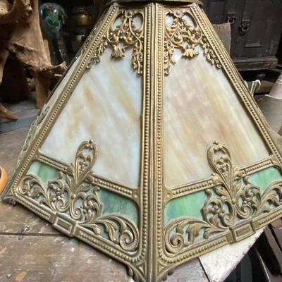 Vintage Slag Glass Lamp Shade