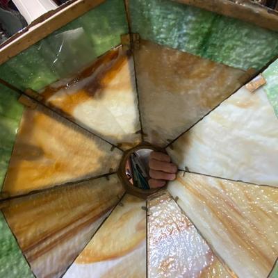 Vintage Slag Glass Lamp Shade