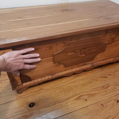 Monogrammed Cedar Chest (B1-KD)