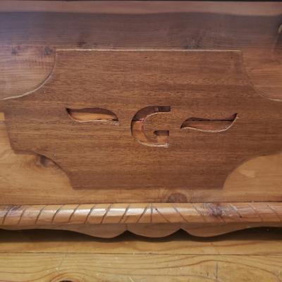 Monogrammed Cedar Chest (B1-KD)