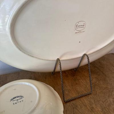 Rustic Cabinet Large Franciscan platter plus all picturesd