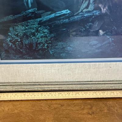 Limited Edition 28/950 signed print by Bud Burnham, titled "American Indian Print". 23” x 27”