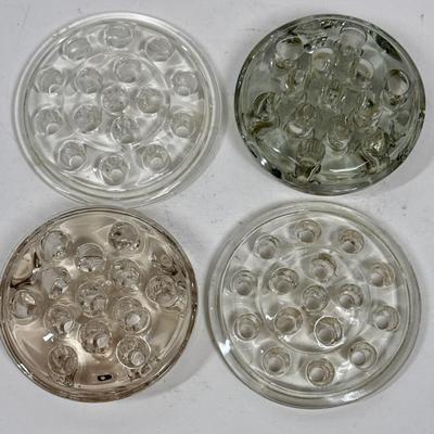 Lot of 4 Glass Flower Frogs