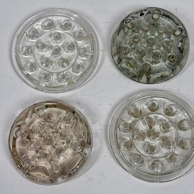 Lot of 4 Glass Flower Frogs