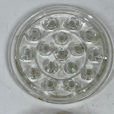 Lot of 4 Glass Flower Frogs