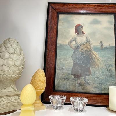 French artist Millet print & decor