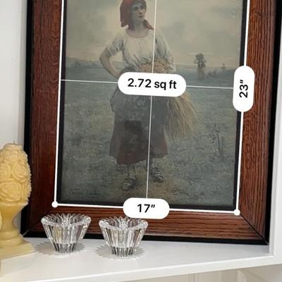 French artist Millet print & decor