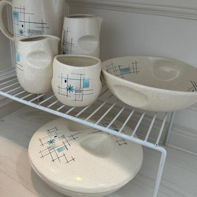 Franciscan Atomic Oasis Mid Century dishes