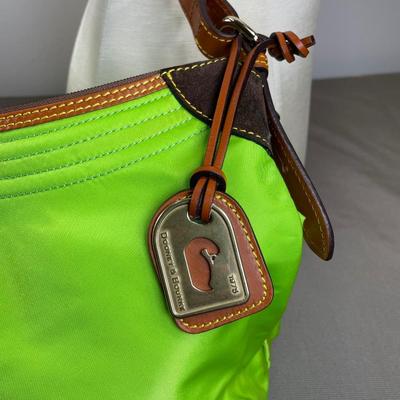Dooney & Bourke Neon Lime Nylon Handbag
