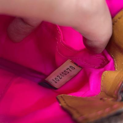 Dooney & Bourke Orange/Hot Pink Nylon Handbag New!