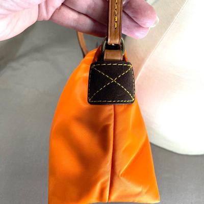 Dooney & Bourke Orange/Hot Pink Nylon Handbag New!
