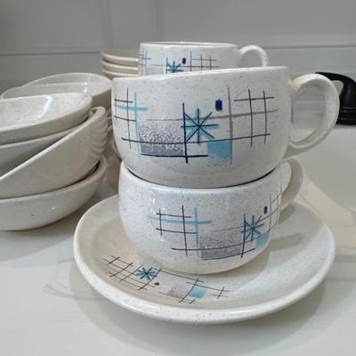Franciscan Atomic Oasis Mid Century dishes - set 3