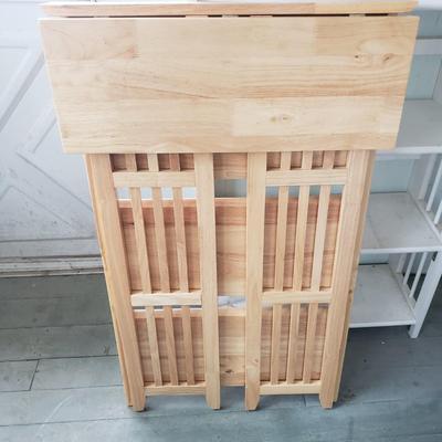 Two Collapsible Wooden Shelves (L-KD)