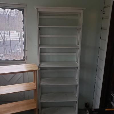 Two Collapsible Wooden Shelves (L-KD)