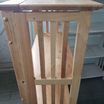 Two Collapsible Wooden Shelves (L-KD)