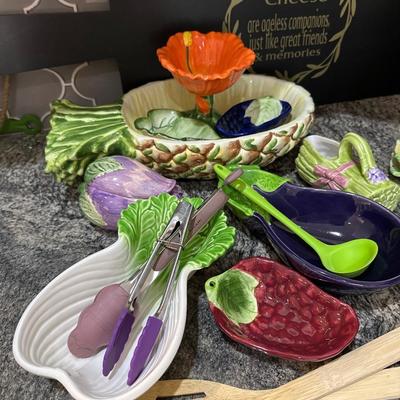 Kitchen #2- Vegetable & Fruit dishes, cheese board