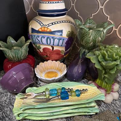 Kitchen #3 - Biscotti jar & corn dishes