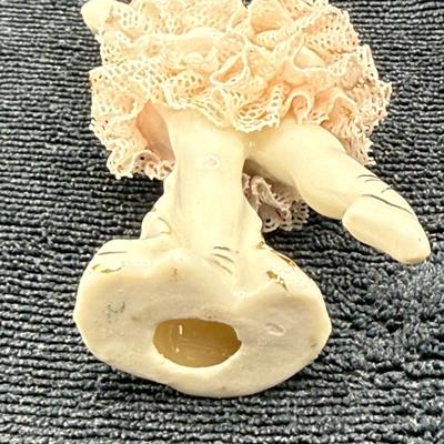 Vintage Dresden Lace Style Porcelain Lace Ballerina Figurine no maker marks