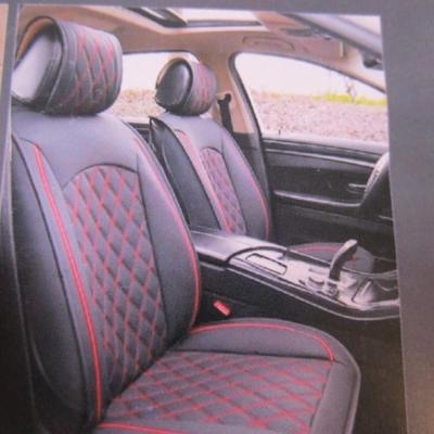 New in sealed pkg Black with blue stitching Vankerful Car seat covers