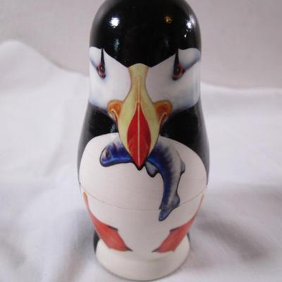Golden Cockerel Puffin Matryoshka Nesting dolls