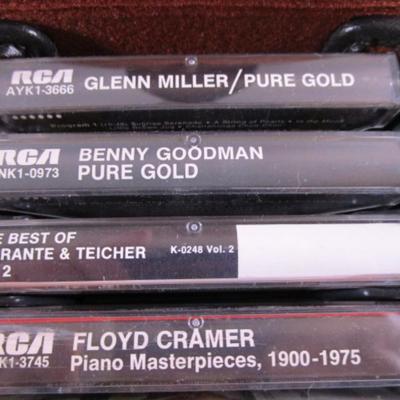 17 cassette tapes with case