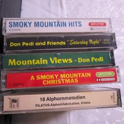 17 cassette tapes with case