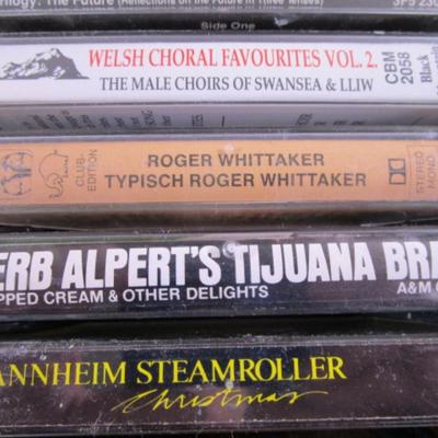 17 cassette tapes with case