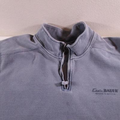 Eddie Bauer sweatshirt pullover with zipper collar