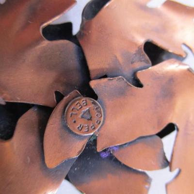 Vintage bell copper pendant without chain