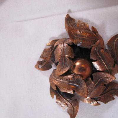 Vintage bell copper pendant without chain