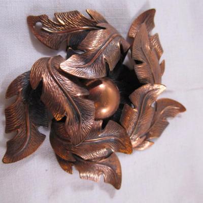 Vintage bell copper pendant without chain