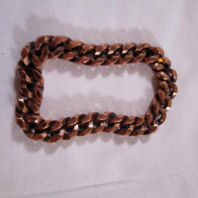 Copper bracelet 7" long