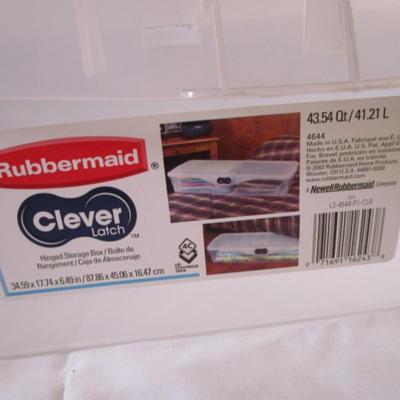 Rubbermaid hinged tote