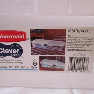 Rubbermaid hinged tote