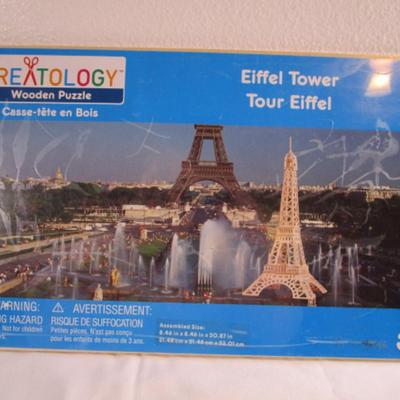 New in wrapper Creatology wooden puzzle, Eiffel Tower