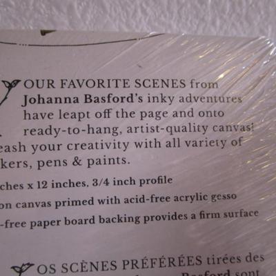 New in wrapping Johanna Basford coloring canvas