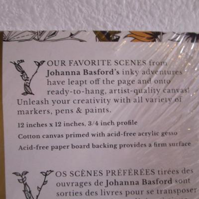 New in wrapping Johanna Basford coloring canvas