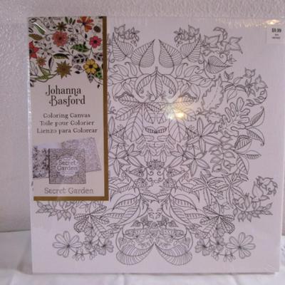 New in wrapping Johanna Basford coloring canvas