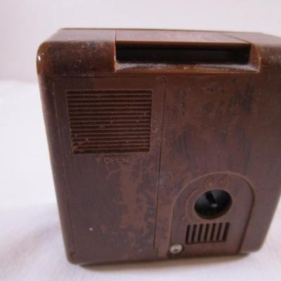 Vintage Copal travel alarm clock with world time chart