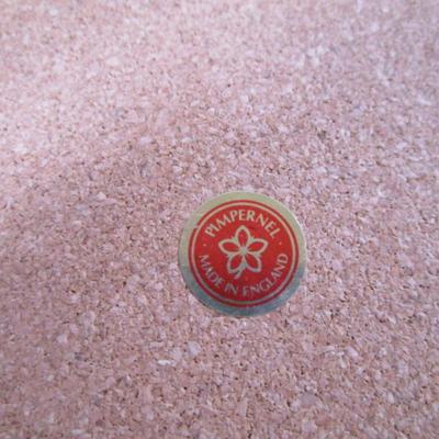 4 Pimpernel wood, corked back coasters, like new