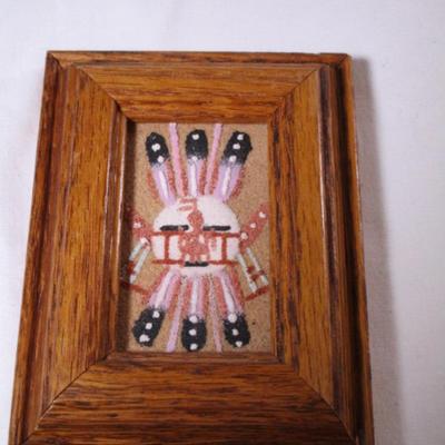 Authentic Hopi Indian sand painting from the Grand Canyon 1995