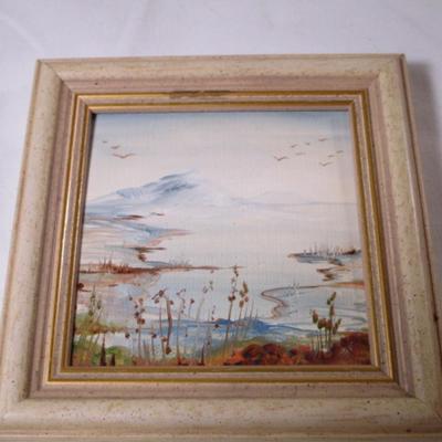 1 Loften Island painting, 1 print Scottish Highlands