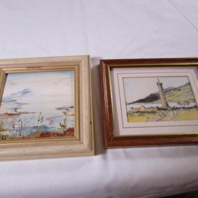 1 Loften Island painting, 1 print Scottish Highlands